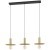 900732 Люстра ESCANDELL, 3X40W (E27), L950, B250, H1100, сталь, черный, матовая латунь