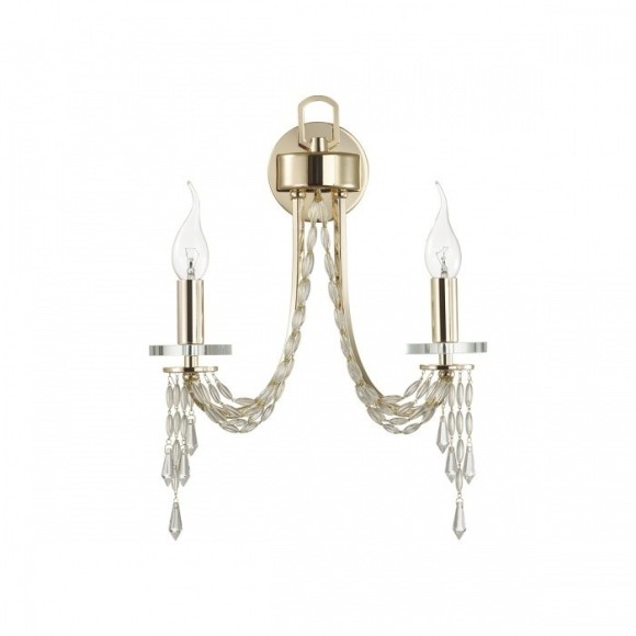 5063/2W CLASSIC ODL24 537 золото/прозрачный/металл/хрусталь Бра E14 2*40W CAPEL