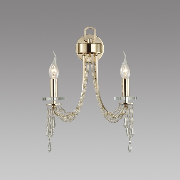 5063/2W CLASSIC ODL24 537 золото/прозрачный/металл/хрусталь Бра E14 2*40W CAPEL