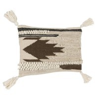 420107 CHEVERY Подушка декоративная L500 B300, наволочка: 60% хлопок 40% шерсть/100% хлопок, кремовый, коричневый