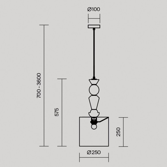 Подвесной светильник Maytoni MOD298PL-01W2 Подвесной светильник Maytoni MOD298PL-01W2