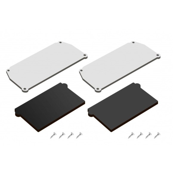Заглушка торцевая 2шт (для профиля-ниши DK5850-BK) Denkirs Flod DK5852-BK
