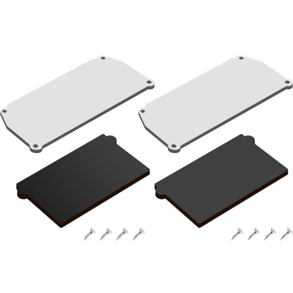 Заглушка торцевая 2шт (для профиля-ниши DK5850-BK) Denkirs Flod DK5852-BK