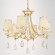 Хрустальная подвесная люстра Lumina Deco Dominni LDP 9268-6 GD