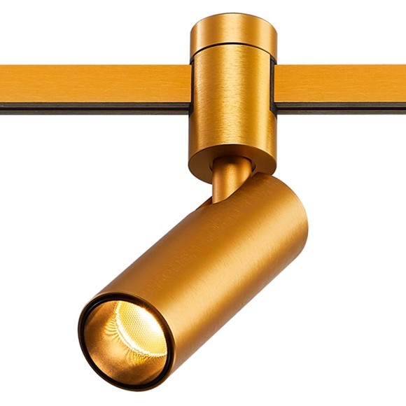ST811.206.05 Магнитный трековый светильник золотистый LED 1*5W 3000K 350Lm Ra90 60° FARM