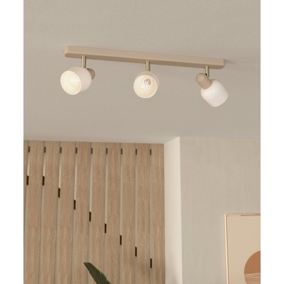 900716 Спот CORATO, 3X18W (E14), L520, H125, A150, сталь, песочный, матовый никель / стекло, белый