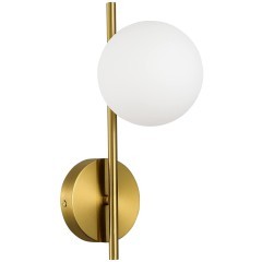 SLE1193-301-01 Светильник настенный Латунь/Белый G9 1*5W 4000K ENKEL SLE1193-301-01 Светильник настенный Латунь/Белый G9 1*5W 4000K ENKEL