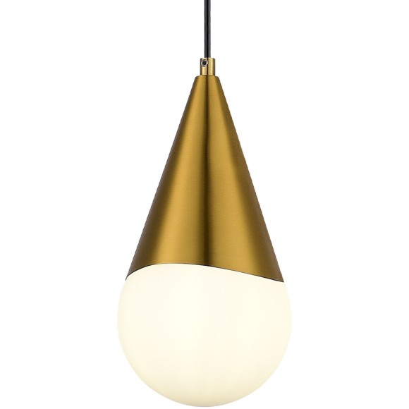 SLE1197-203-01 Светильник подвесной Золотистый/Белый E27 1*40W FIORI