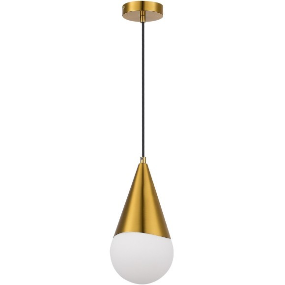 SLE1197-203-01 Светильник подвесной Золотистый/Белый E27 1*40W FIORI