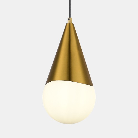 SLE1197-203-01 Светильник подвесной Золотистый/Белый E27 1*40W FIORI