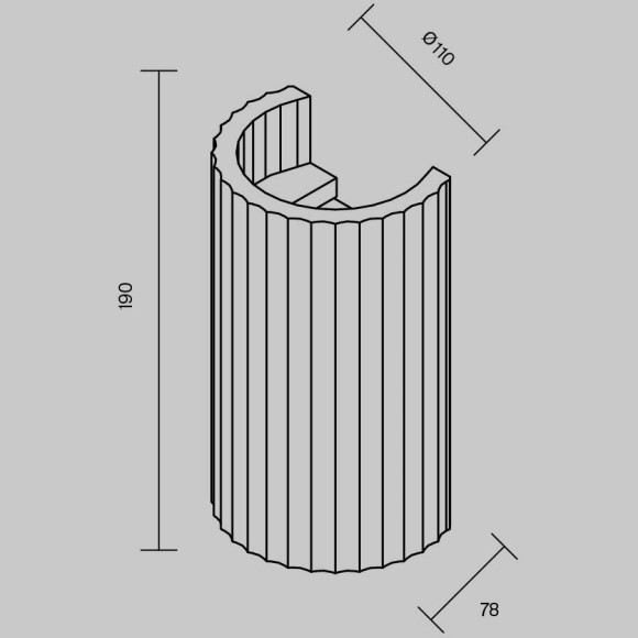 Настенный светильник (бра) Maytoni Parma C124WL-GU10-02-W
