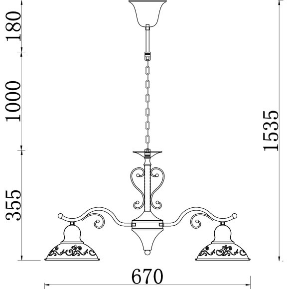 Люстра подвесная Freya FR2566-PL-05-WG Benoit под лампы 5xE27 60W