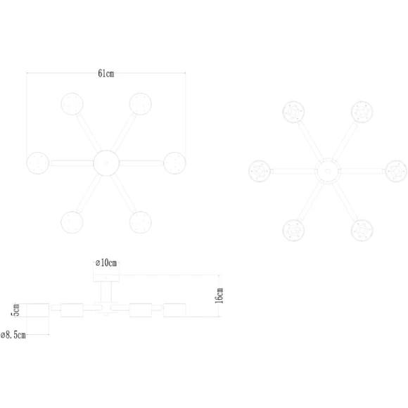 Потолочная люстра Arte Lamp TENDA A1624PL-6WH