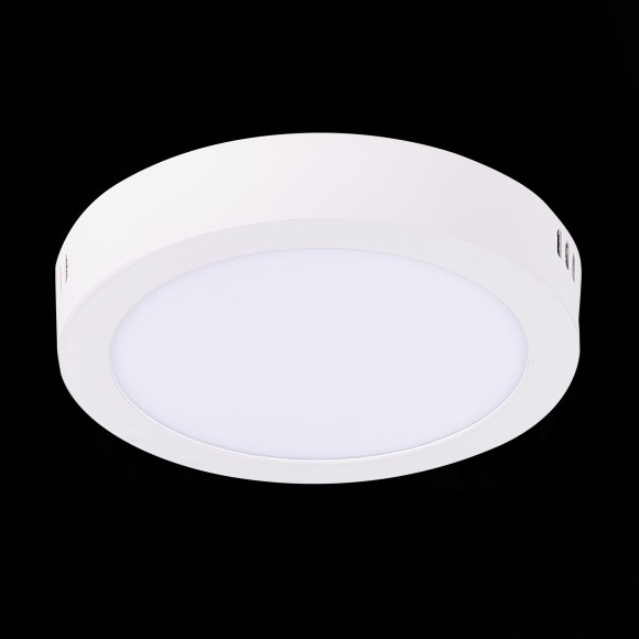 ST112.532.12 Светильник настенно-потолочный Белый LED 1*12W 3000K 715Lm Ra80 120° IP20 D160xH28 90-2 Накладные светильники