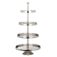 427647 BABIRIK Блюдо-этажерка декоративная алюминий хромированный