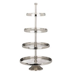 427647 BABIRIK Блюдо-этажерка декоративная алюминий хромированный 427647 BABIRIK Блюдо-этажерка декоративная алюминий хромированный