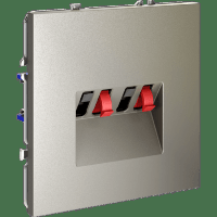 Розетка акустическая встраиваемая VOLTUM S70 4-местная, (шелк)