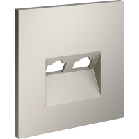 Накладка для розетки компьютерной двойной RJ45+RJ45 кат.6, S70 (кашемир)