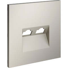 Накладка для розетки компьютерной двойной RJ45+RJ45 кат.6, S70 (кашемир)