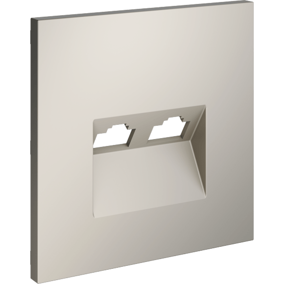 Накладка для розетки компьютерной двойной RJ45+RJ45 кат.6, S70 (кашемир)