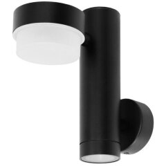 Уличный настенный светильник под лампы GU10+GX53 с защитой IP54 Arte Lamp BUDAPEST A2362AL-2BK