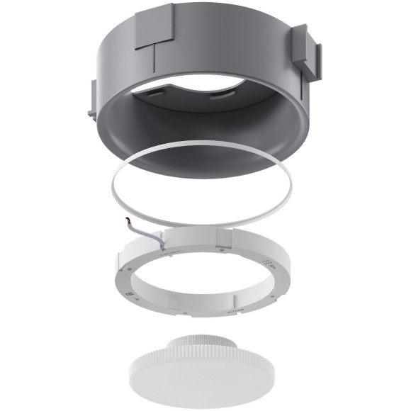 ST760.508.01 Св-к встр. в натяжной потолок  Белый, Серый GX53 1*12W 120 IP20 L108xW-xH 220V Без ламп Встраиваемые светильники