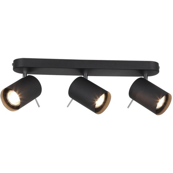 SL597.401.03 Спот ST-Luce Черный, Хром/Черный GU10 LED 3*3W Потолочные светильники