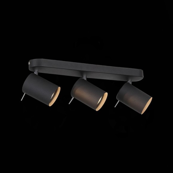 SL597.401.03 Спот ST-Luce Черный, Хром/Черный GU10 LED 3*3W Потолочные светильники