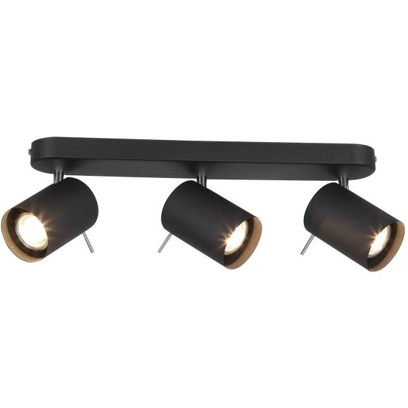 SL597.401.03 Спот ST-Luce Черный, Хром/Черный GU10 LED 3*3W Потолочные светильники