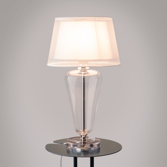 Интерьерная настольная лампа с выключателем Verre Z005TL-01CH Интерьерная настольная лампа с выключателем Verre Z005TL-01CH