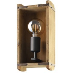 43593 Бра WOOTTON, 1Х40W, E27, L145, H270, A115, сталь/дерево, черный/коричневый 43593 Бра WOOTTON, 1Х40W, E27, L145, H270, A115, сталь/дерево, черный/коричневый