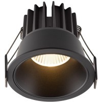 DK4400-BK Встраиваемый светильник, IP 20, 7 Вт, LED 3000, черный, алюминий