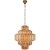 10579/600 Amber Loft It CELEBRATION Подвесная люстра, 19 x E14 до 40 Вт, бронзовое металлическое основание, янтарные стеклянные плафоны, IP20