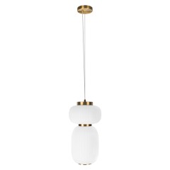 10422/B LOFT IT DUFF Подвесной светильник бронзовый с белым стеклянным плафоном, LED 39 Вт, 4000 К, 220 В