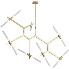 SL947.202.14 Люстра потолочная ST-Luce Золотистый/Белый G9 14*5W LACONICITA SL947.202.14 Люстра потолочная ST-Luce Золотистый/Белый G9 14*5W LACONICITA