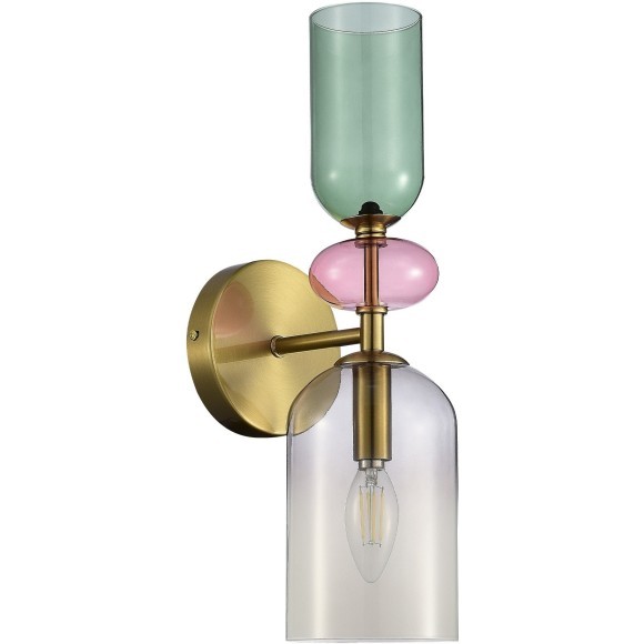 SL2000.201.01 Бра ST-Luce Золотистый/Дымчатый E14 1*40W GEA