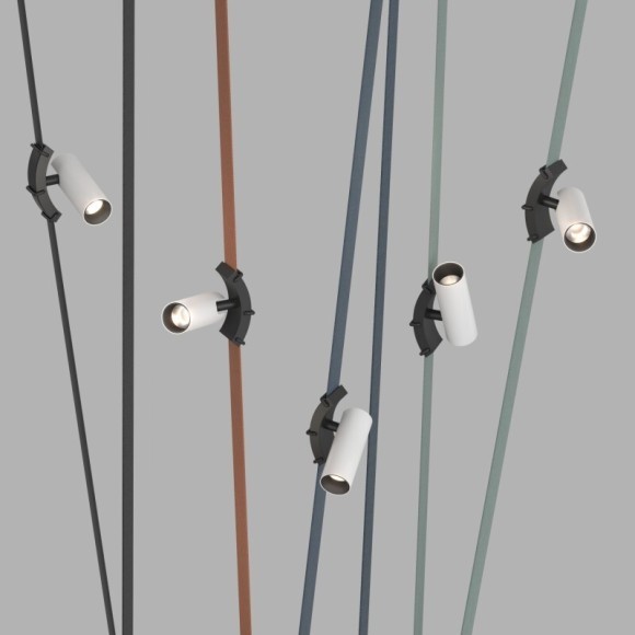 DK5547-BW+BK Cветодиодный светильник на ременный шинопровод Denkirs Belty CRI90+ 3000К 380Лм 30° 7Вт DK5547-BW+BK Cветодиодный светильник на ременный шинопровод Denkirs Belty CRI90+ 3000К 380Лм 30° 7Вт