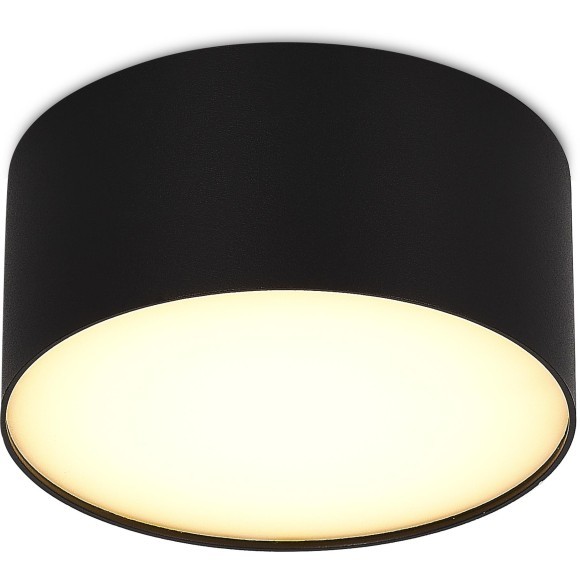 ST606.432.12 Светильник потолочный Черный LED 1*12W 3000K 1 080Lm Ra85 120° IP20 D120xH55 185-265V Накладные светильники