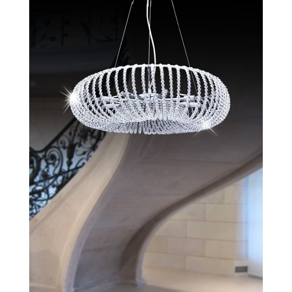 Хрустальная подвесная люстра Lumina Deco Graziana LDP 10061 D60