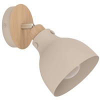 900711 Спот ARRECIFE, 1X28W (E27), H235, ?145, сталь, коричневый, матовый никель / сталь, песочный