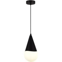 SLE1197-403-01 Светильник подвесной Черный/Белый E27 1*40W FIORI