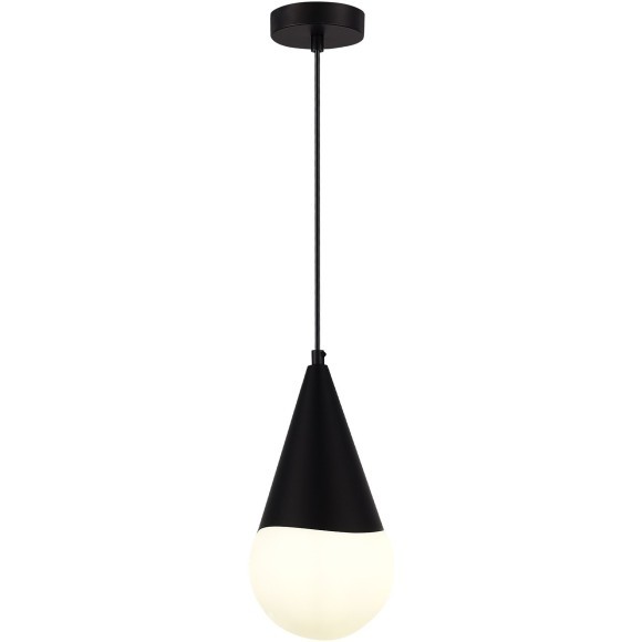 SLE1197-403-01 Светильник подвесной Черный/Белый E27 1*40W FIORI