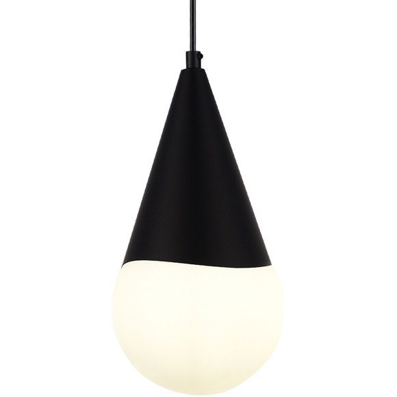 SLE1197-403-01 Светильник подвесной Черный/Белый E27 1*40W FIORI