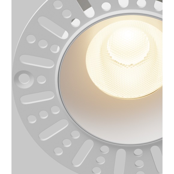 Встраиваемый в ГКЛ безрамочный светодиодный белый светильник 15Вт 1660лм 3000К 50° Maytoni Dip Hight DL121-15W-3K-TRS-W