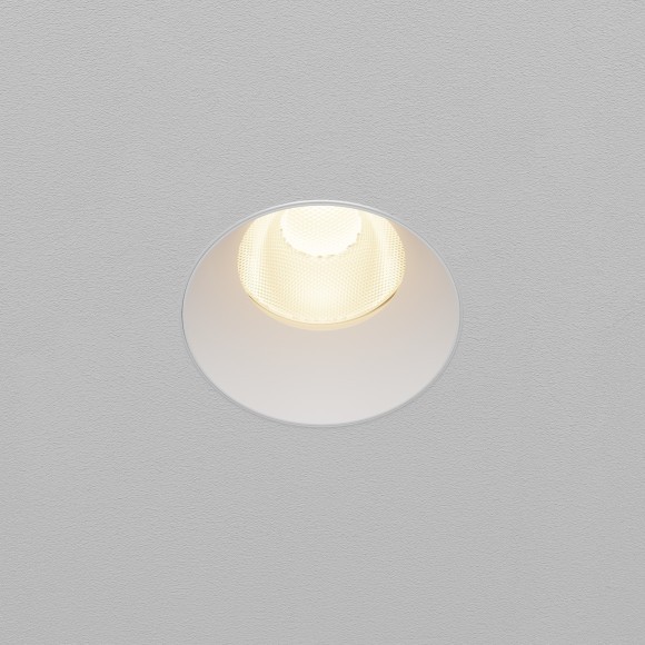 Встраиваемый в ГКЛ безрамочный светодиодный белый светильник 15Вт 1660лм 3000К 50° Maytoni Dip Hight DL121-15W-3K-TRS-W