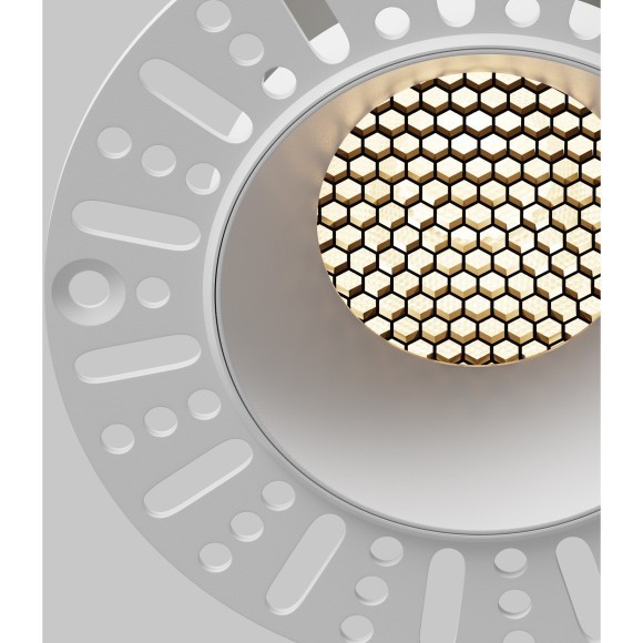 Встраиваемый в ГКЛ безрамочный светодиодный белый светильник 15Вт 1660лм 3000К 50° Maytoni Dip Hight DL121-15W-3K-TRS-W