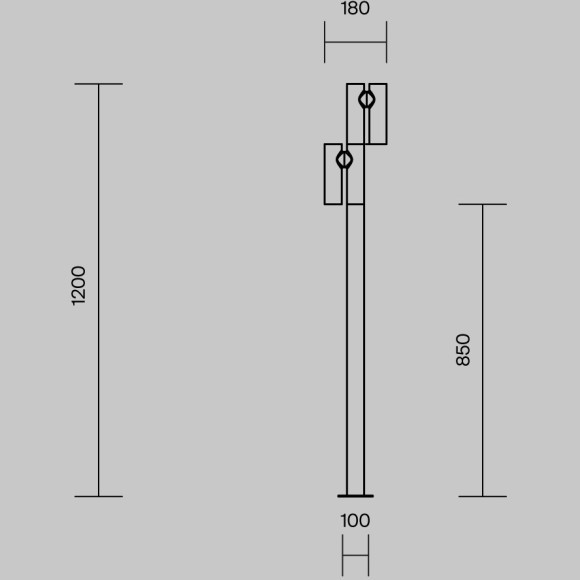 Ландшафтный светильник Maytoni Torq O494FL-L20B3K