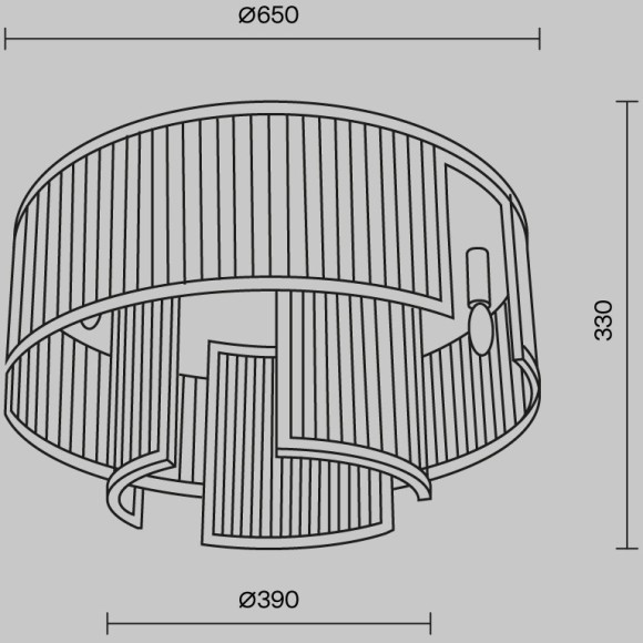 Потолочный светильник Maytoni MOD174CL-09G