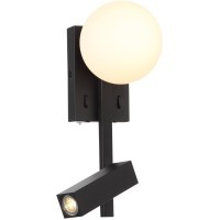 SL1581.401.02 Светильник настенный ST-Luce Черный/Белый LED 2*1+4W 3200K BOTELLI