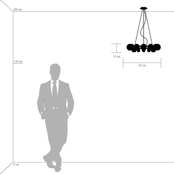Люстра в форме шарика SIMPLE LIGHT 801124